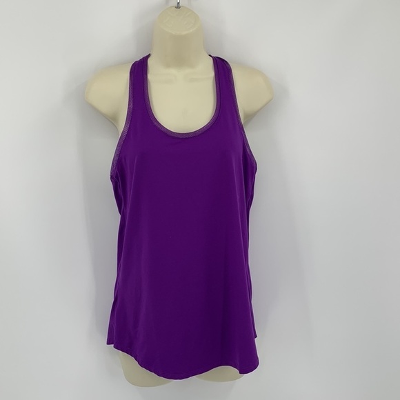 Fabletics racerback tank top purple mesh athletic athleisure women Small - Picture 1 of 5